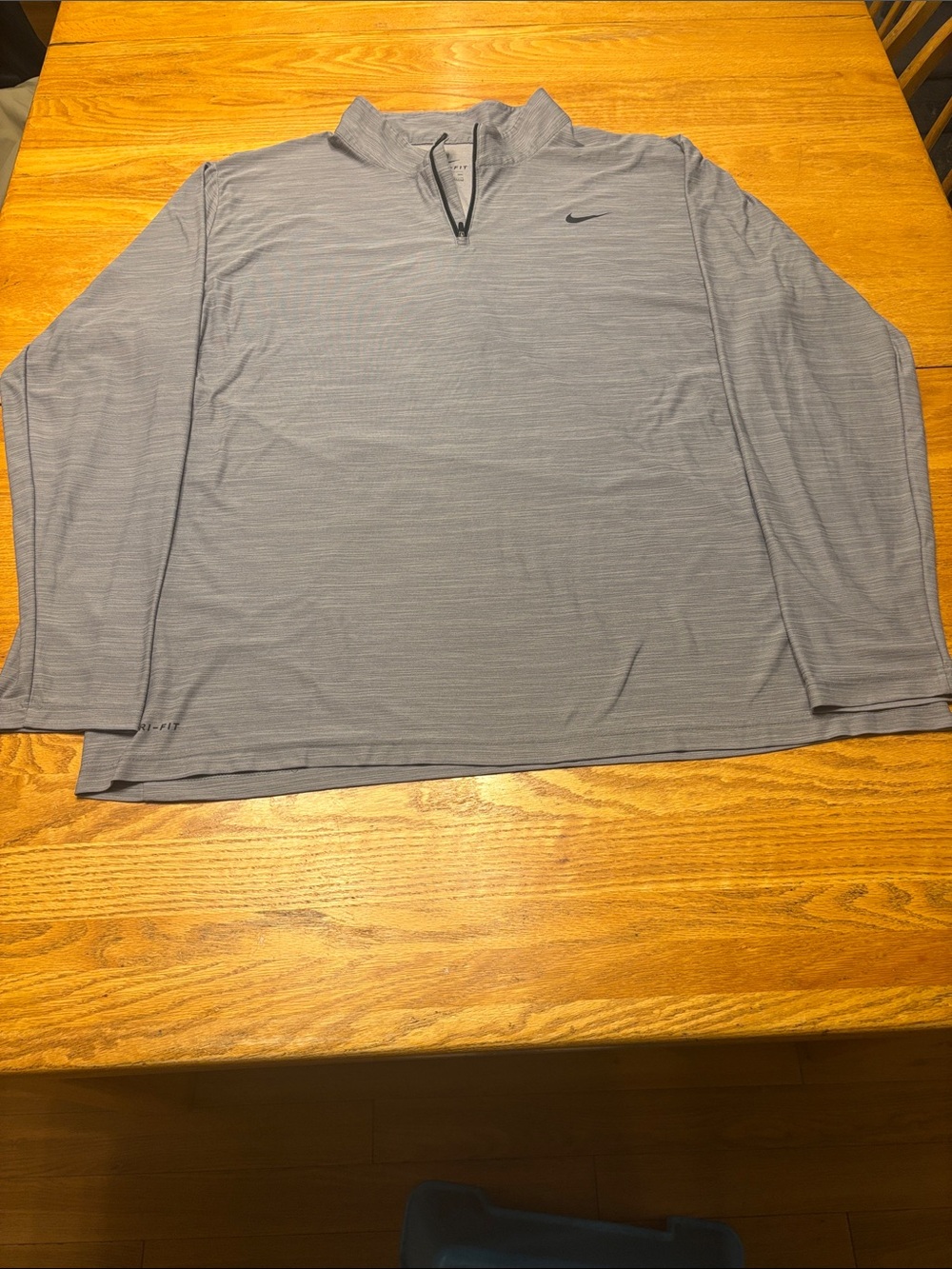 Nike Men’s 3XL Heather Gray Quarter-Zip Pullover - Picture 2 of 7